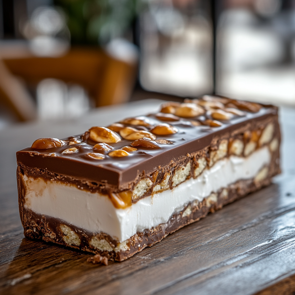 White layer in a Snickers bar