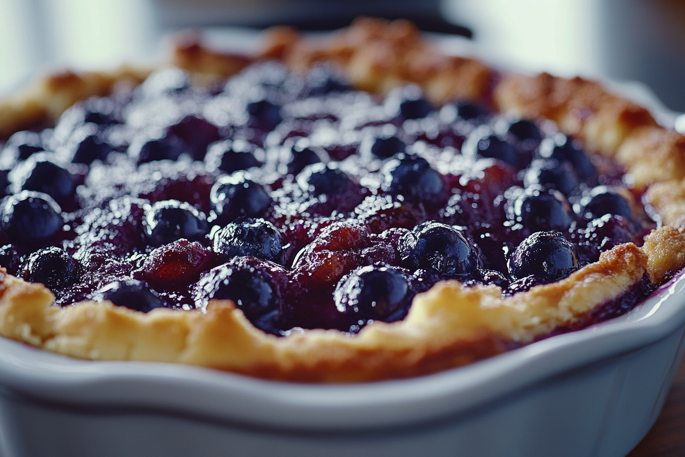 Blueberry cobbler